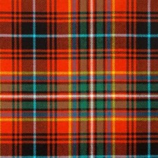 Innes Red Ancient 16oz Tartan Fabric By The Metre